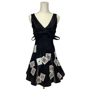 Chica's Poker Playing Cards Print Dress